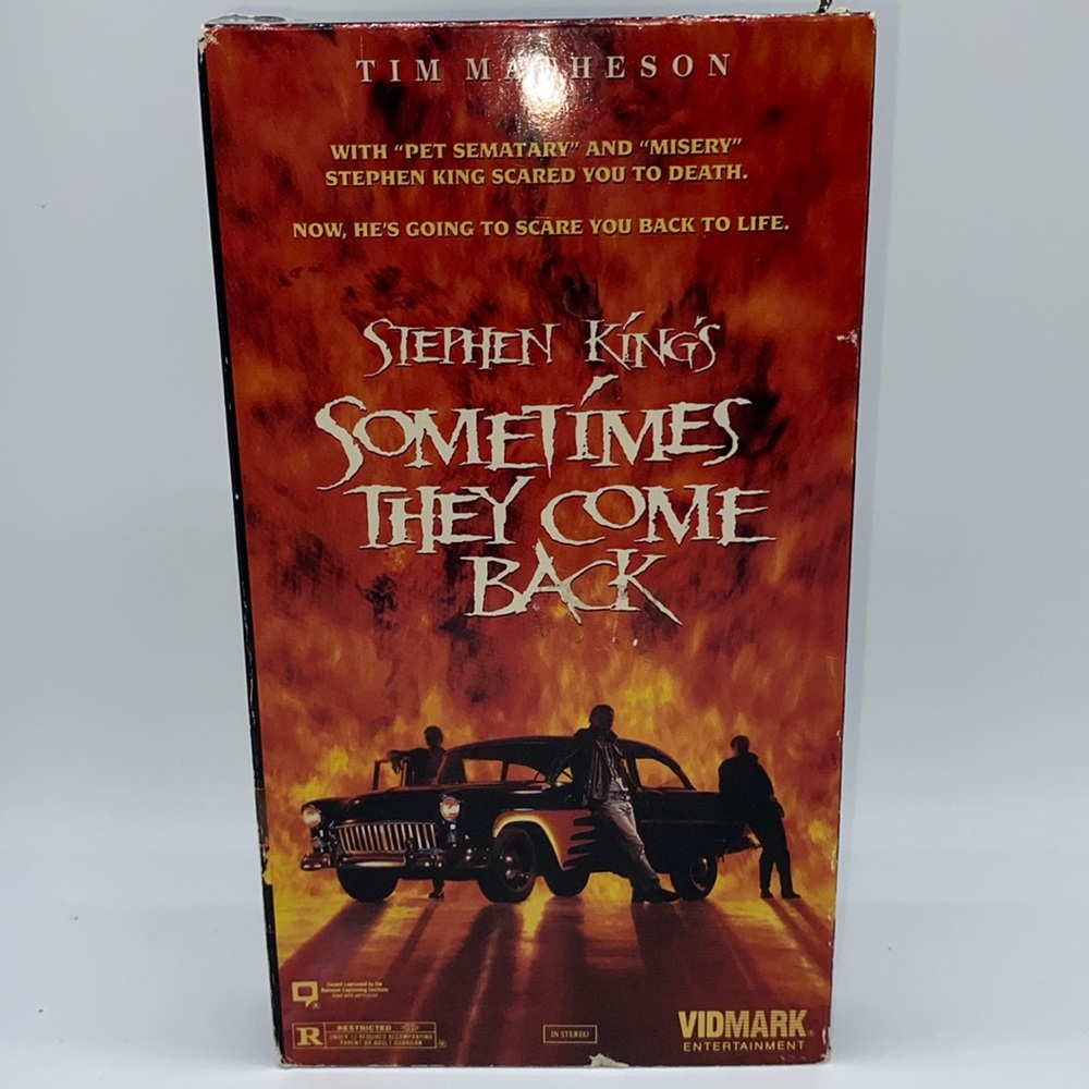 Stephen King’s Sometimes They Come Back VHS Video Horror Thriller Tim Matheson
